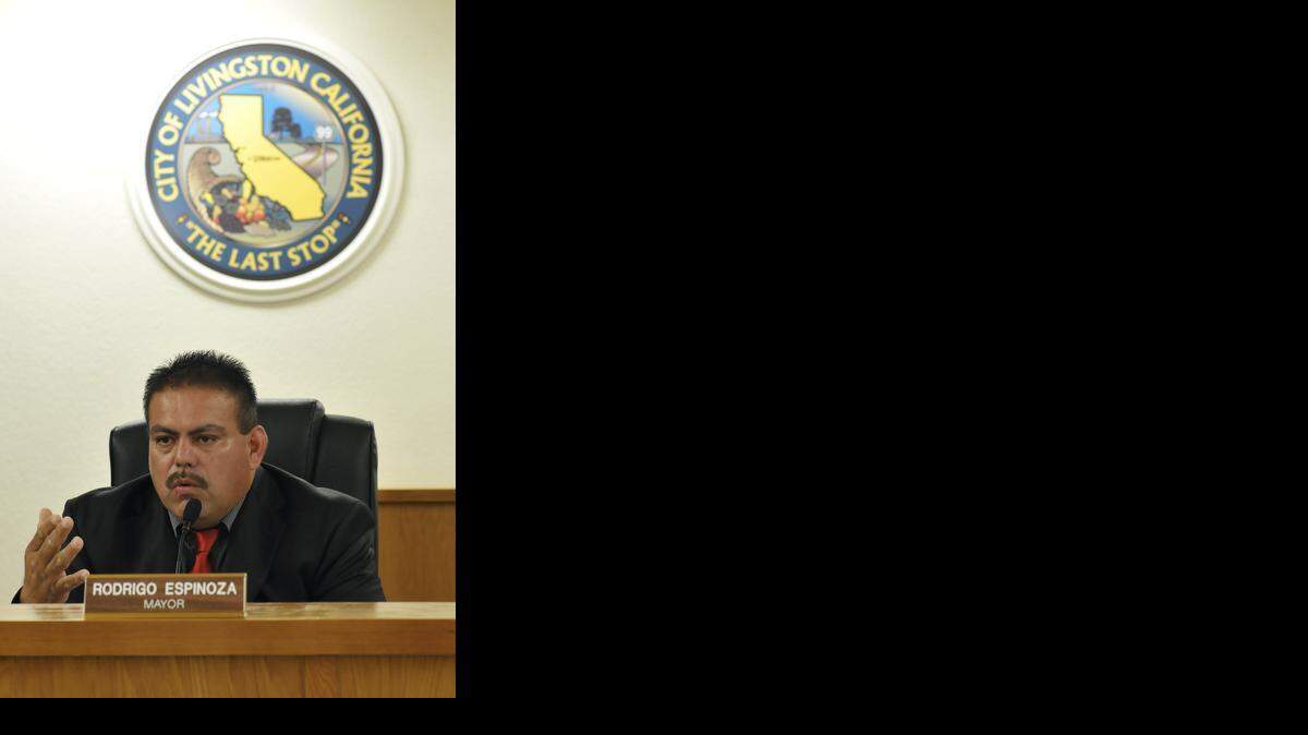  Livingston Mayor Rodrigo Espinoza, who was elected in 2010 after the previous mayor was recalled over water rate hikes, said the increases being proposed now are different.
