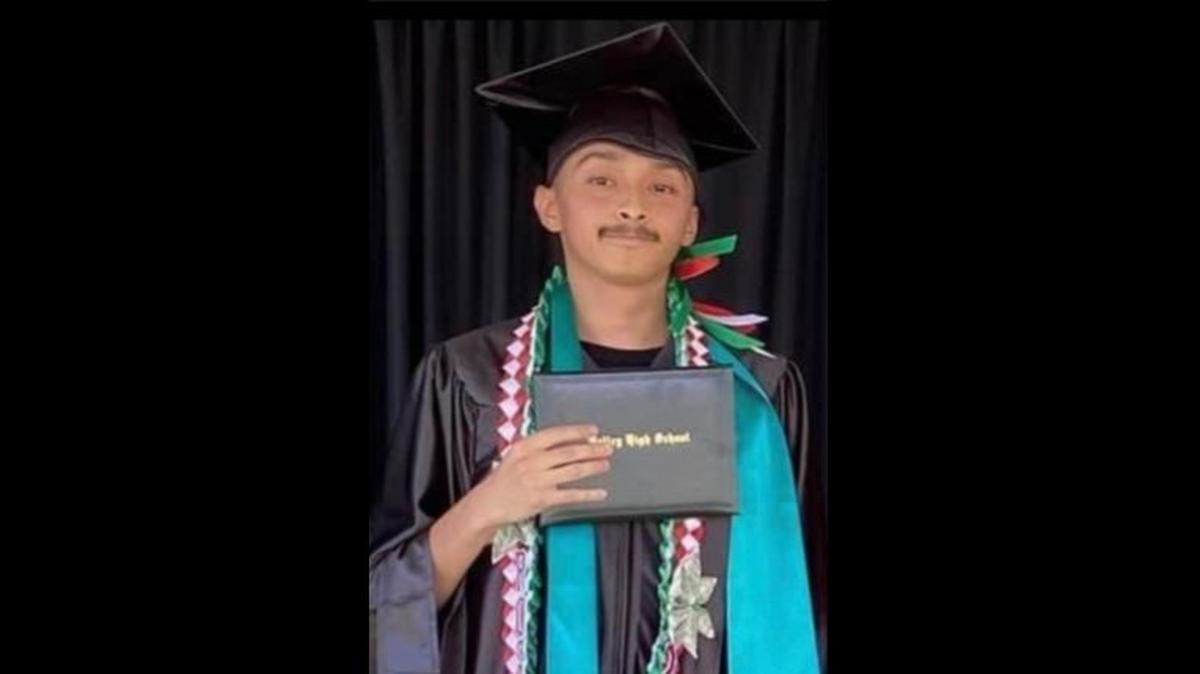 Santana Rosales, 20, of Los Banos, was found dead Friday, inside a vehicle in the Delta-Mendota Canal near Los Banos, according to the Merced County Sheriff’s Office. Authorities said the death is being investigated as a homicide. Image screenshot from Merced County Sheriff’s Office news release.