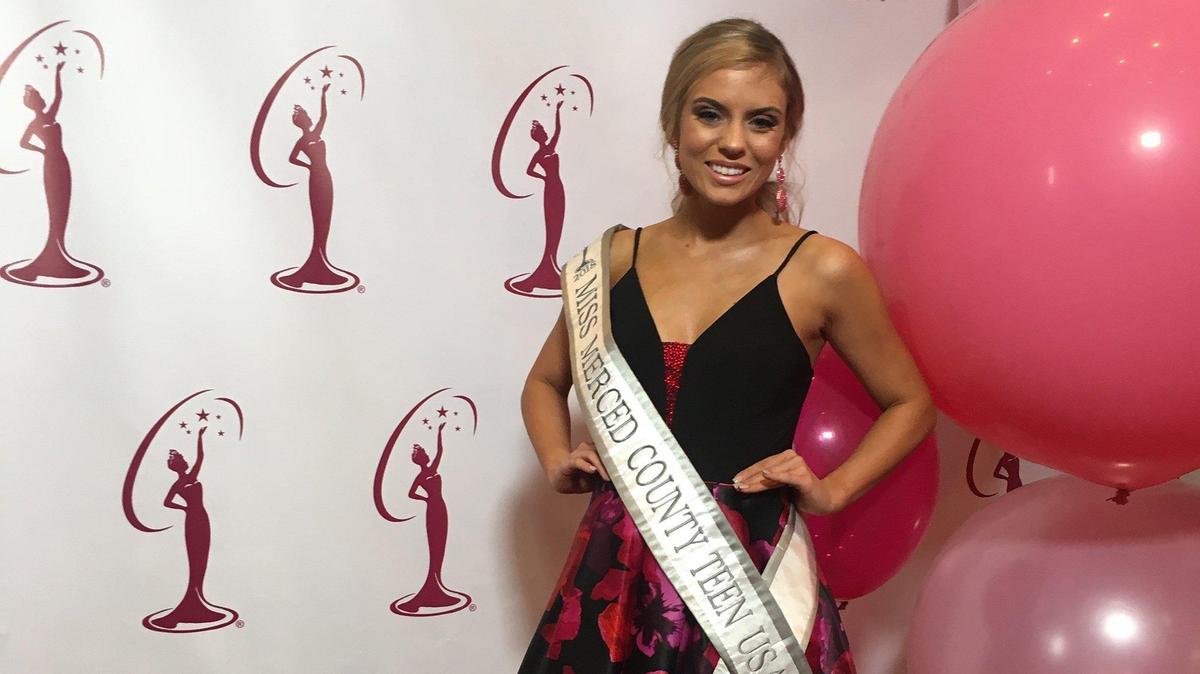 Julianna O’Banion-Borboa, a Dos Palos High School graduate and Miss Merced County Teen USA 2018, recently competed for the crown of Miss California Teen USA. Photo courtesy of Carrie O’Banion.