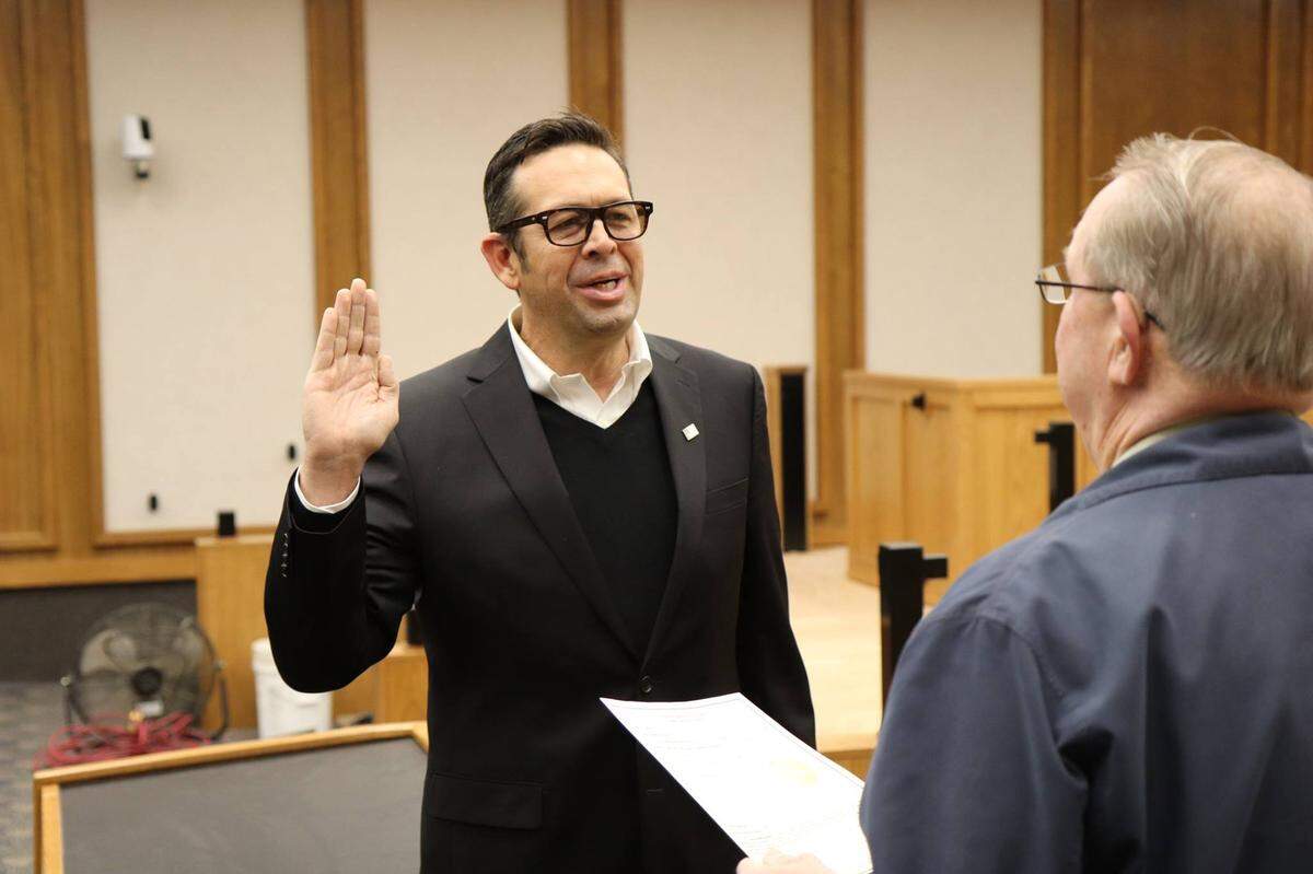Merced County District 3 Supervisor Daron McDaniel was sworn into his second term in office on Thursday, Jan. 3, 2019.