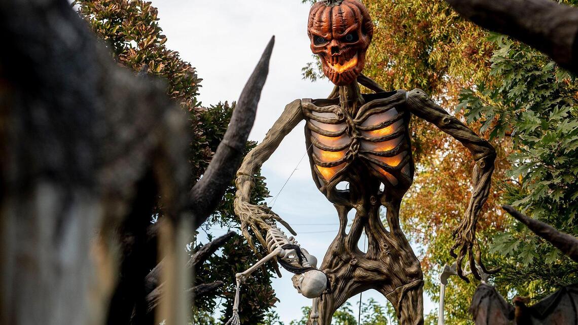 Popular Merced Halloween house’s decorations destroyed by fire. How to help