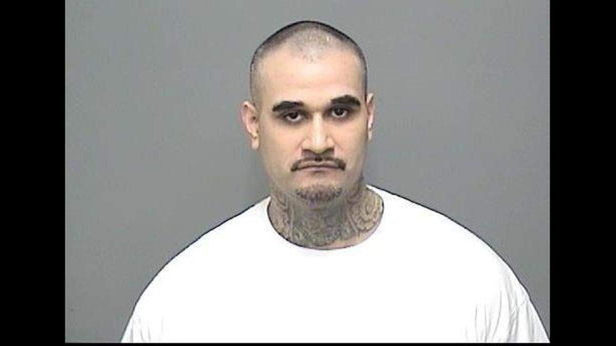Jaime Caudillo, pictured here, and Steven Rincon were sentenced to at least 50 years to life in prison on Monday, Aug. 19, 2019, after being found guilty of attempted murder in a 2015 Merced incident where Caudillo shot and disabled Merced police officer Ryan Rasmussen.