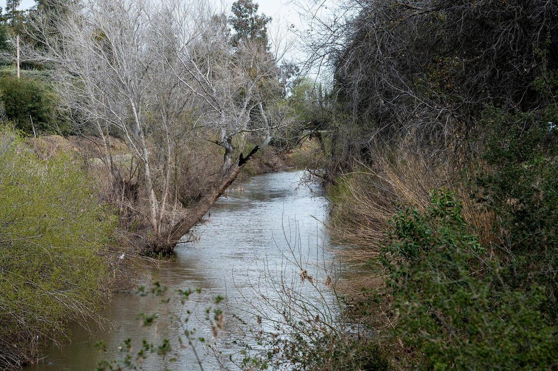 Bear Creek in Merced, Calif., on Wednesday, March 8, 2023.