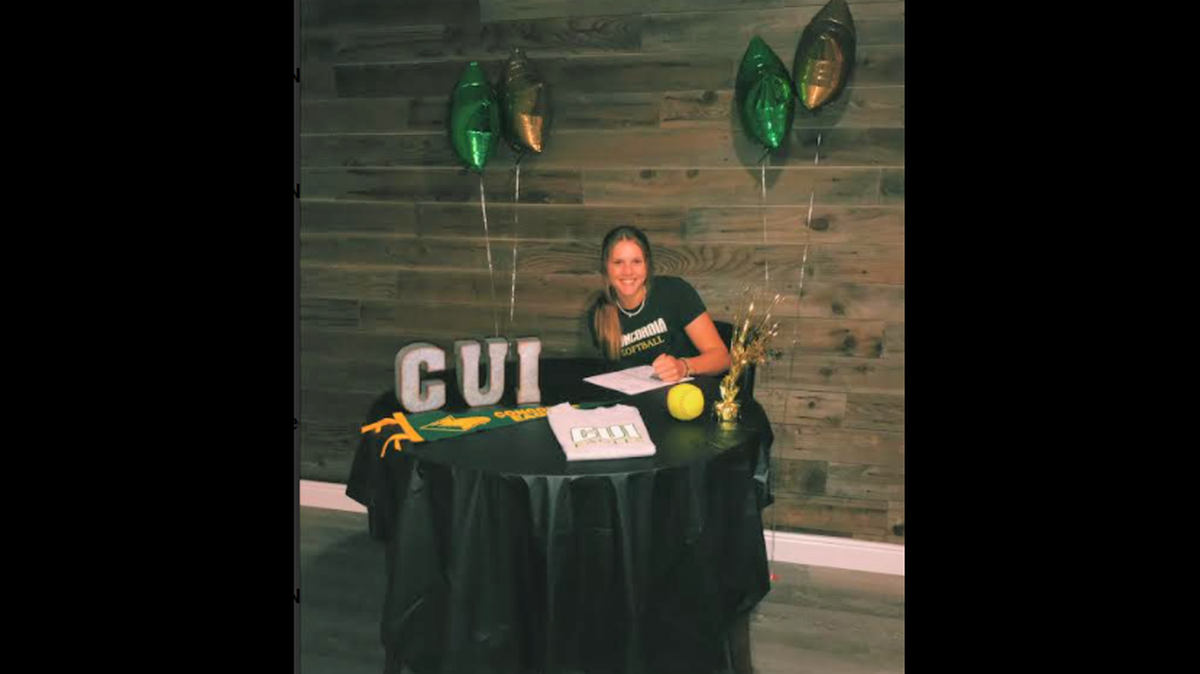 Atwater High senior Shelli Faulk recently signed her national letter of intent to play softball at Concordia University Irvine.