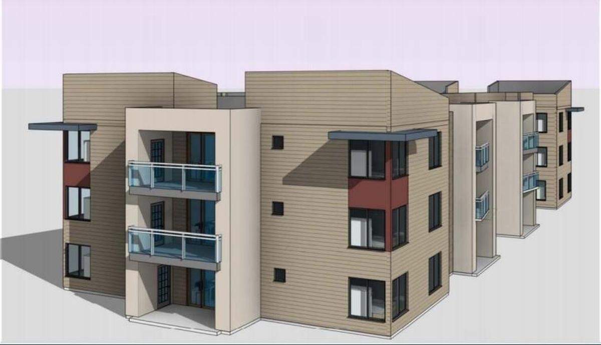 Merced Station units, which may look like this, will have sizable balconies about eight feet deep.