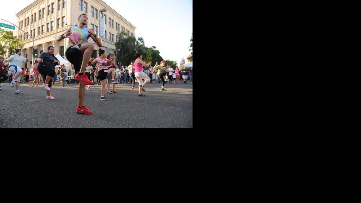  Ignacio Alejandra dances zumba during Cap ’n’ Town 2013. Among the bands scheduled this year are The Banshees.
