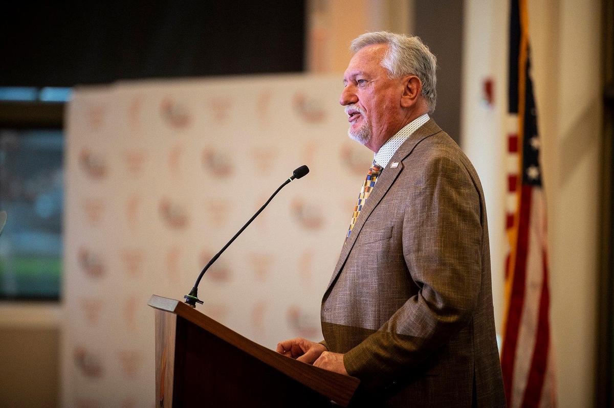 Merced County Superintendent of Schools Dr. Steve Tietjen speaks during the Merced County Schools annual Education Report on Monday, Feb. 27, 2023, at the Merced County Office of Education Downtown Center in Merced, Calif.