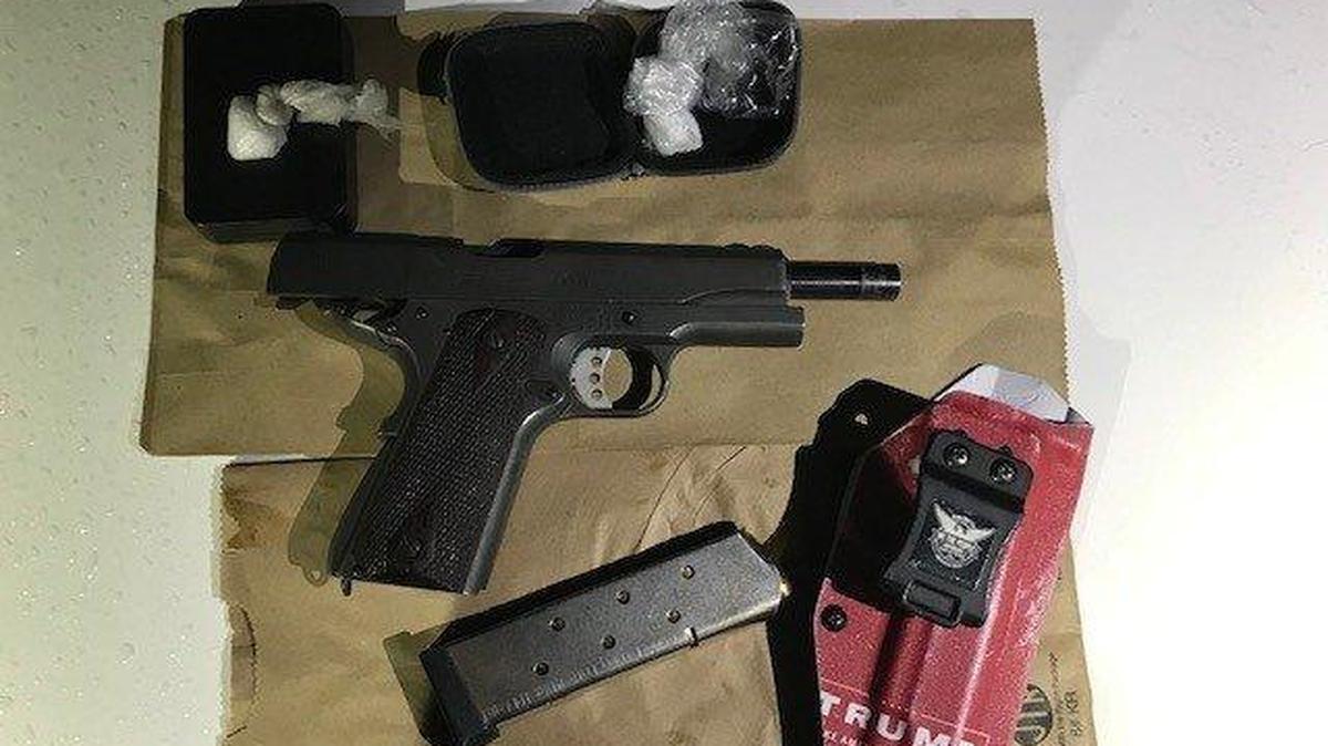 Authorities said they have arrested an alleged gang member after discovering a stolen handgun, ammunition and methamphetamine during a traffic stop. Photo courtesy of the Merced Police Department.