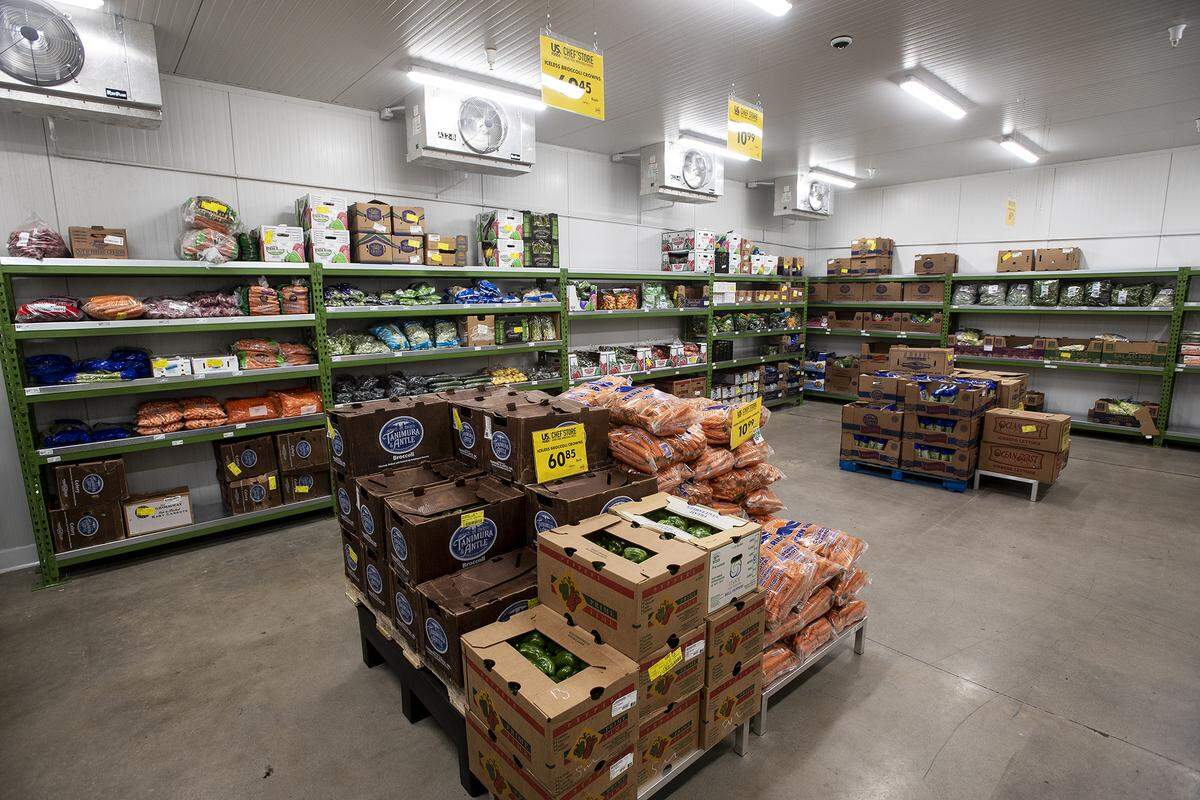 A selection of produce inside the US Foods CHEF’STORE located at 3275 R Street in Merced, Calif., on Thursday, Jan. 5, 2023.