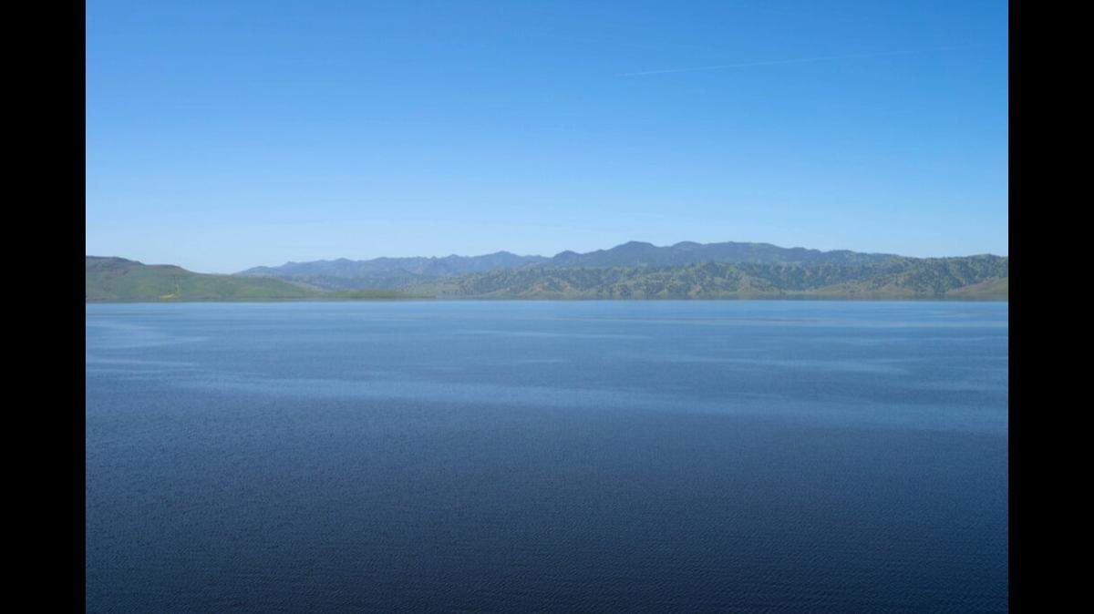 San Luis Reservoir was brimming in this April 2023 photo. Jesse Vad / SJV Water.
