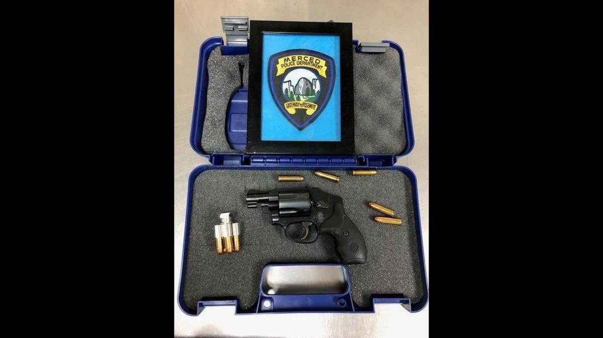 A 27-year-old man on parole was arrested Saturday, after officers found a gun and ammunition during a citywide probation and parole searches in the City of Merced, according to the Merced Police Department. Image courtesy of Merced Police Department.