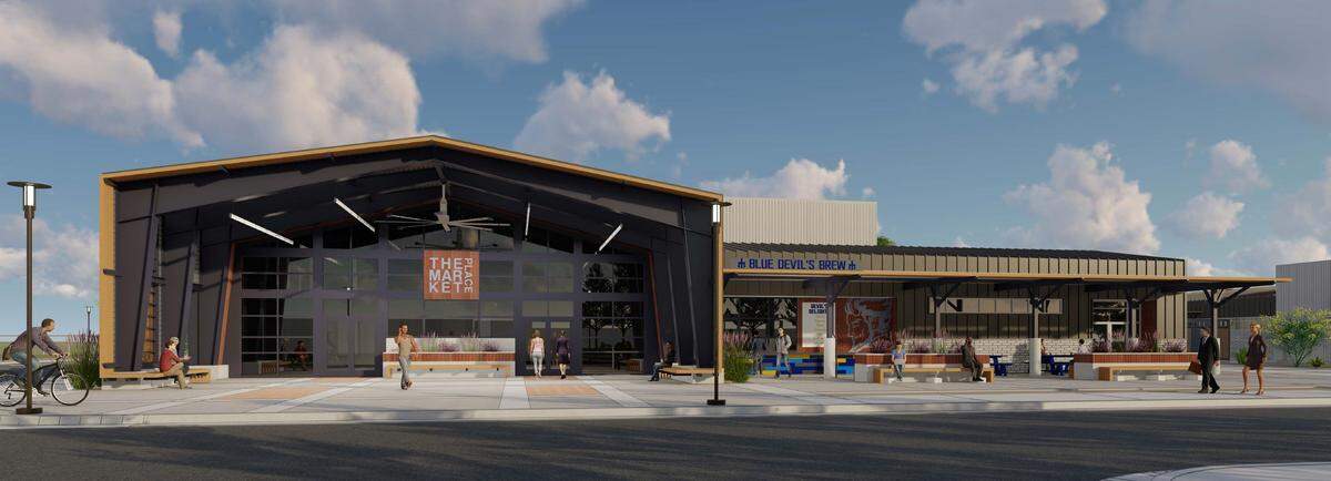 Merced College rendering of a new $22 million AgTEC Innovation Center, a project that aims to prepare students for advanced manufacturing in agricultural food systems.