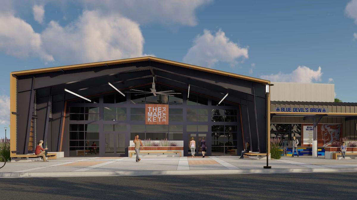 Merced College rendering of a new $22 million AgTEC Innovation Center, a project that aims to prepare students for advanced manufacturing in agricultural food systems.