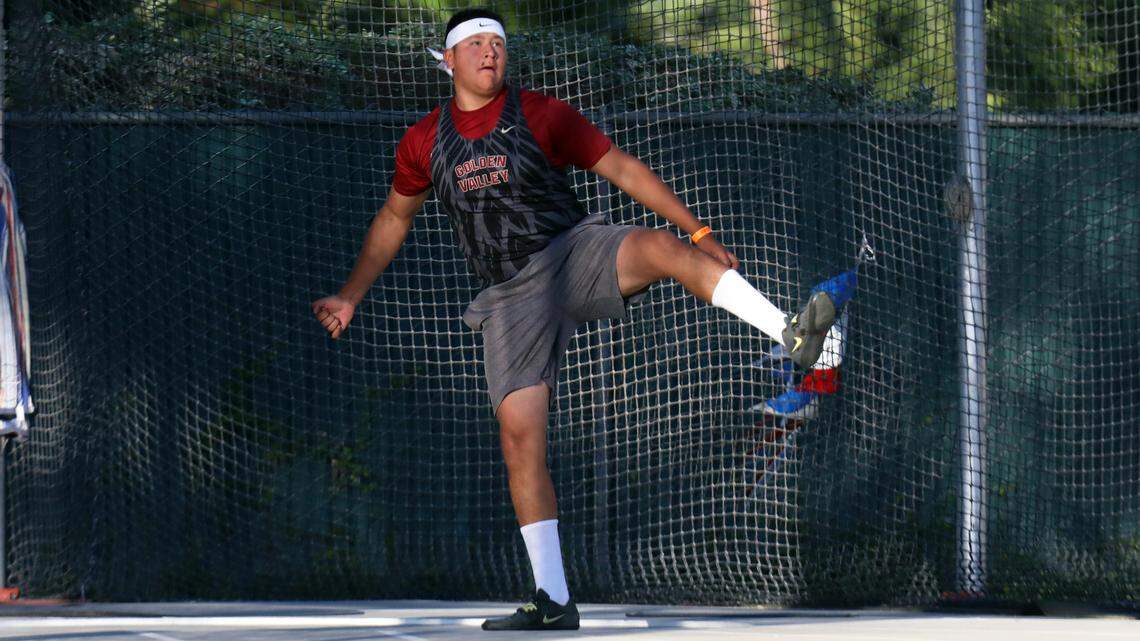 ‘I’m pretty happy.’ Golden Valley track star breaks discus record, places eighth in state