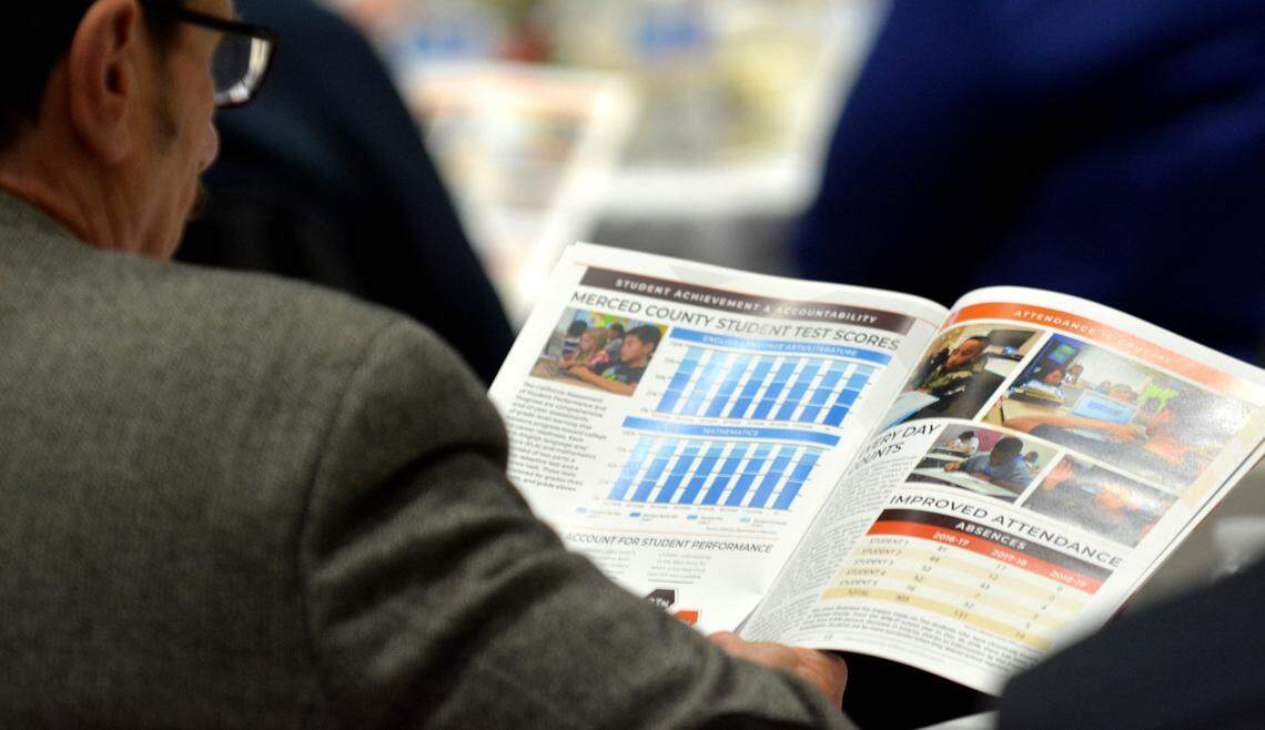 The 2018 Merced County Schools Annual Education Report was unveiled by Superintendent of Schools Steve Tietjen on Wednesday, Jan. 23, 2019, at Yosemite Church for the annual schools report luncheon.