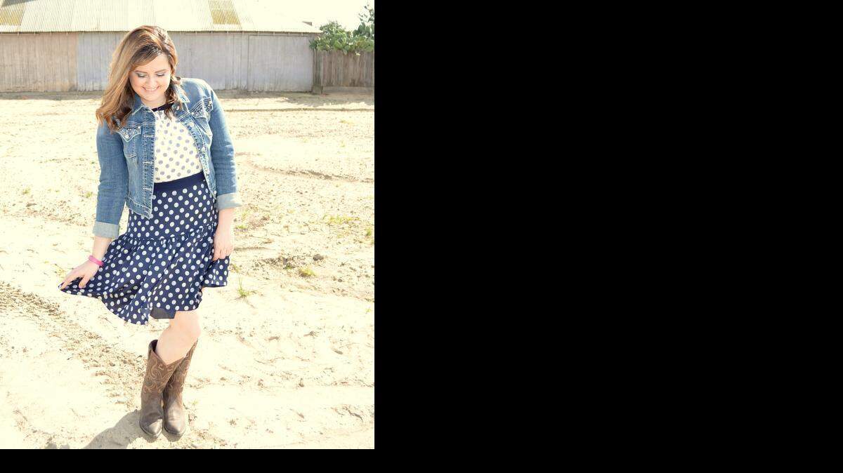 
This navy polka dot dress is a great find for spring. Warmer weather means it’s a good time to add color to the wardrobe and clear out some closet clutter.

