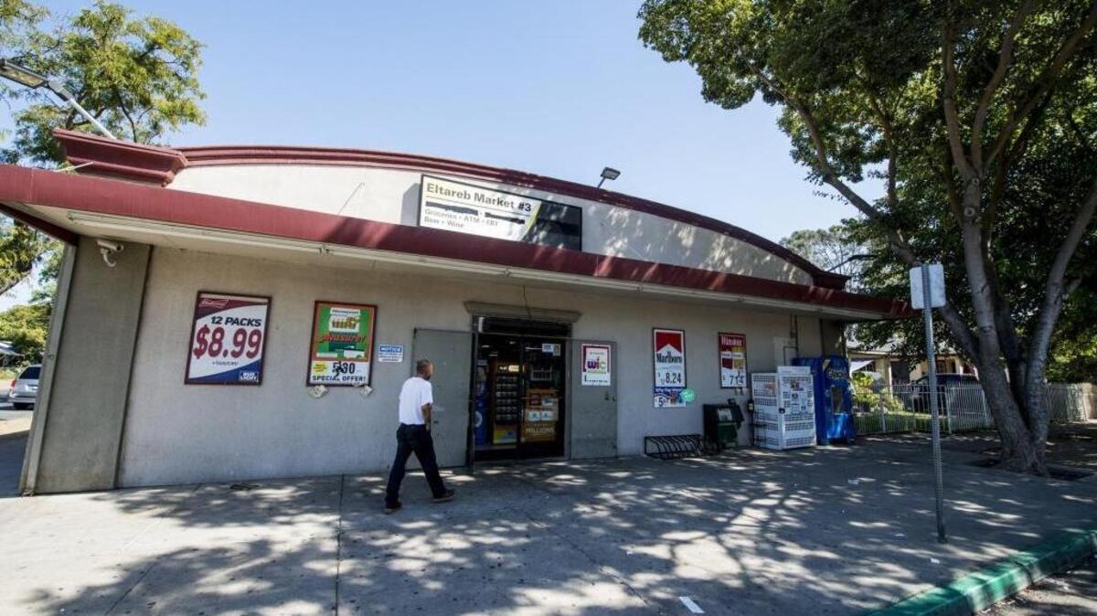 A man enters the Eltareb Market #3 located at 561 West 8th St. in Merced Calif., on Thursday, Sept. 28, 2017. According to data released by the Merced County Department of Public Health which looked at nutrition and physical activity factors in neighborhoods, fast food restaurants and convenient stores in the south Merced area outnumber places such as playgrounds and parks.