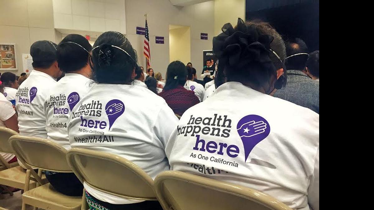 
About 250 people gather at Tenaya Middle School on Friday to discuss the plight of undocumented immigrants who are currently excluded from the Affordable Care Act. 
