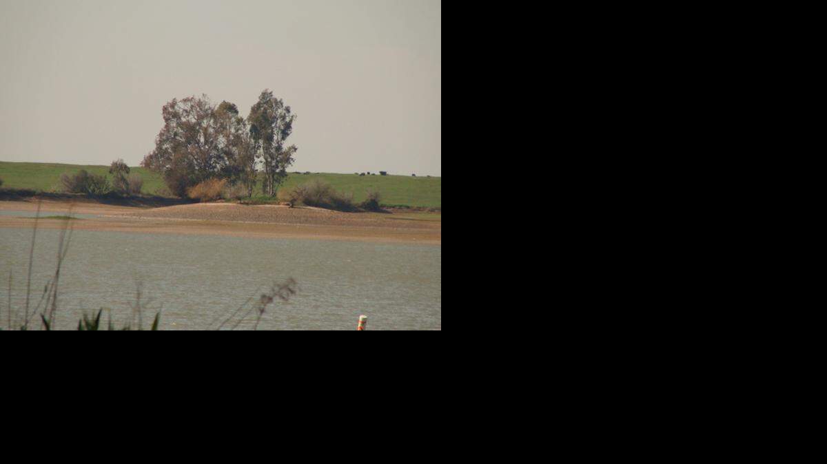 
A small island on the east side of Lake Yosemite likely won’t be much of an island this summer if the lake isn’t filled with water.
