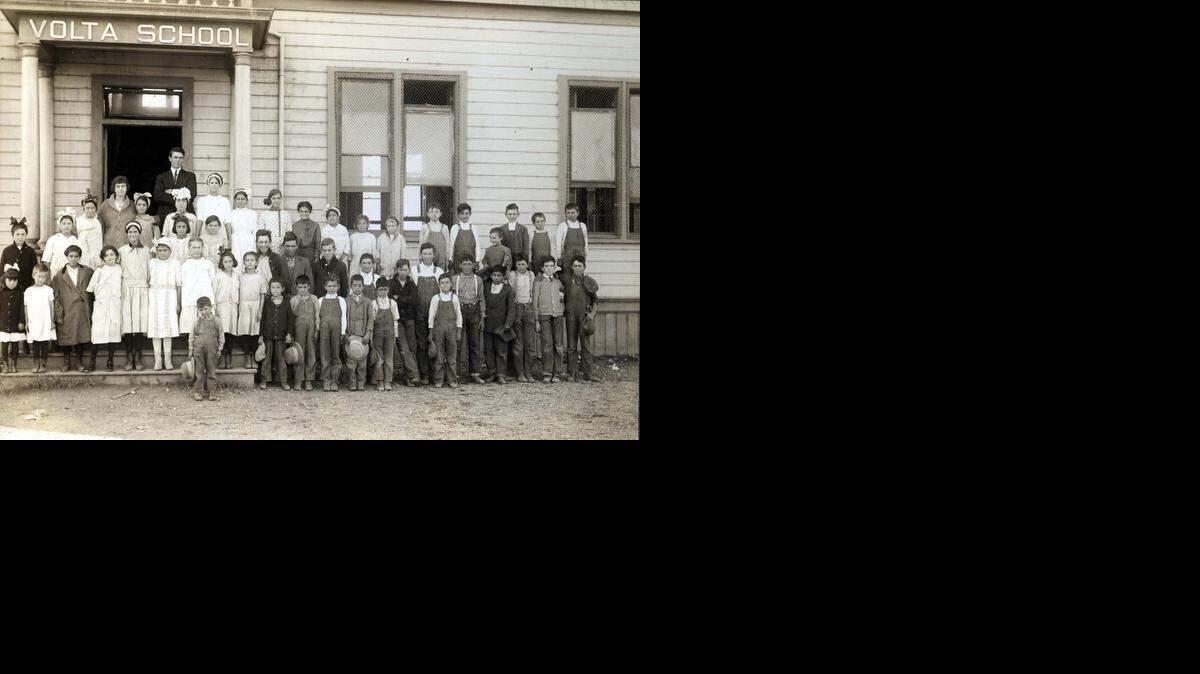 
Volta School in Merced County, 1914. Volta precinct voted down Proposition 10, “Abolition of Poll Tax,” with a margin of 56 to 26. The poll tax was used to fund public schools like this one. 
