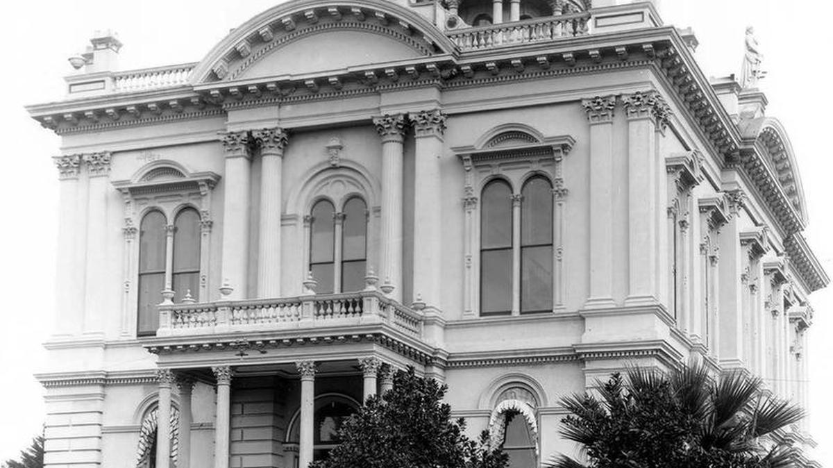 Merced County Courthouse was designed by Albert Austin Bennett. (Grey Roberts Collection)