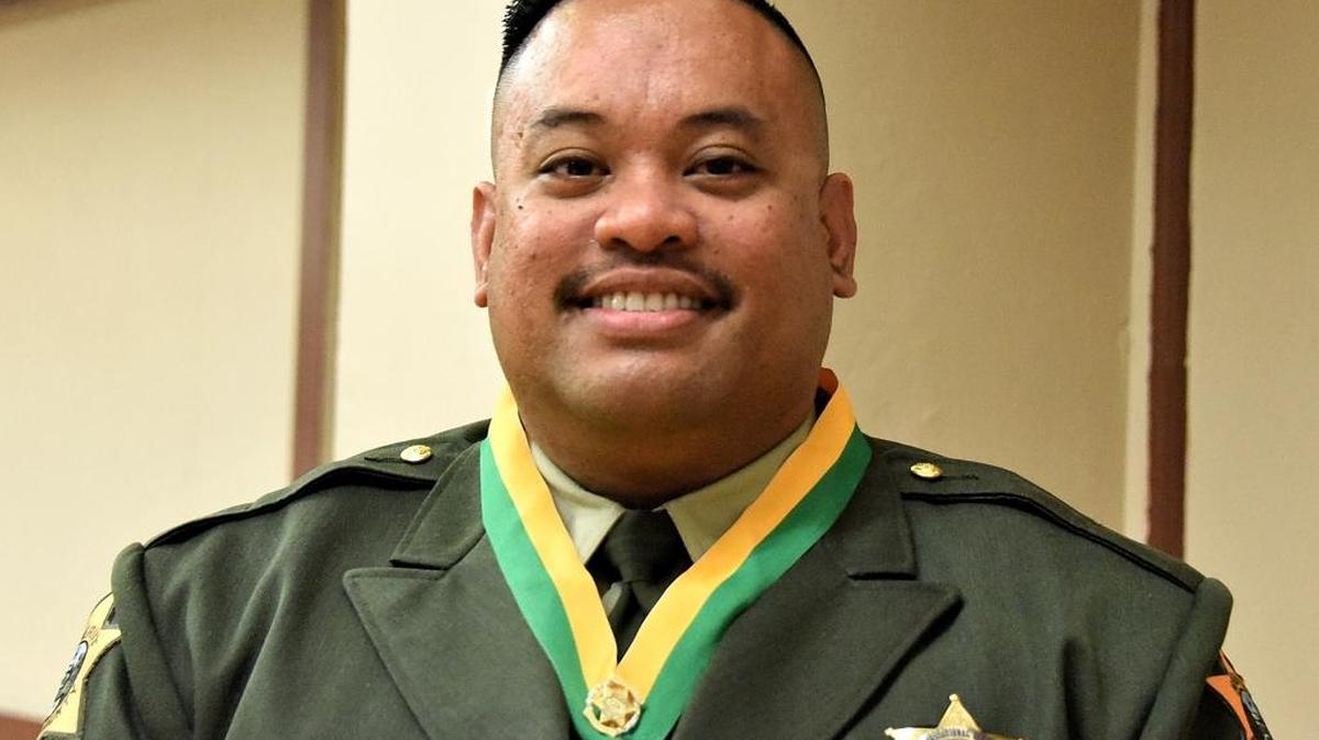 Correctional Officer Brian Rios received the Officer of the Year award for Merced County and was honored on Wednesday, May 11, 2016, during a banquet at the American Legion hall in Merced.