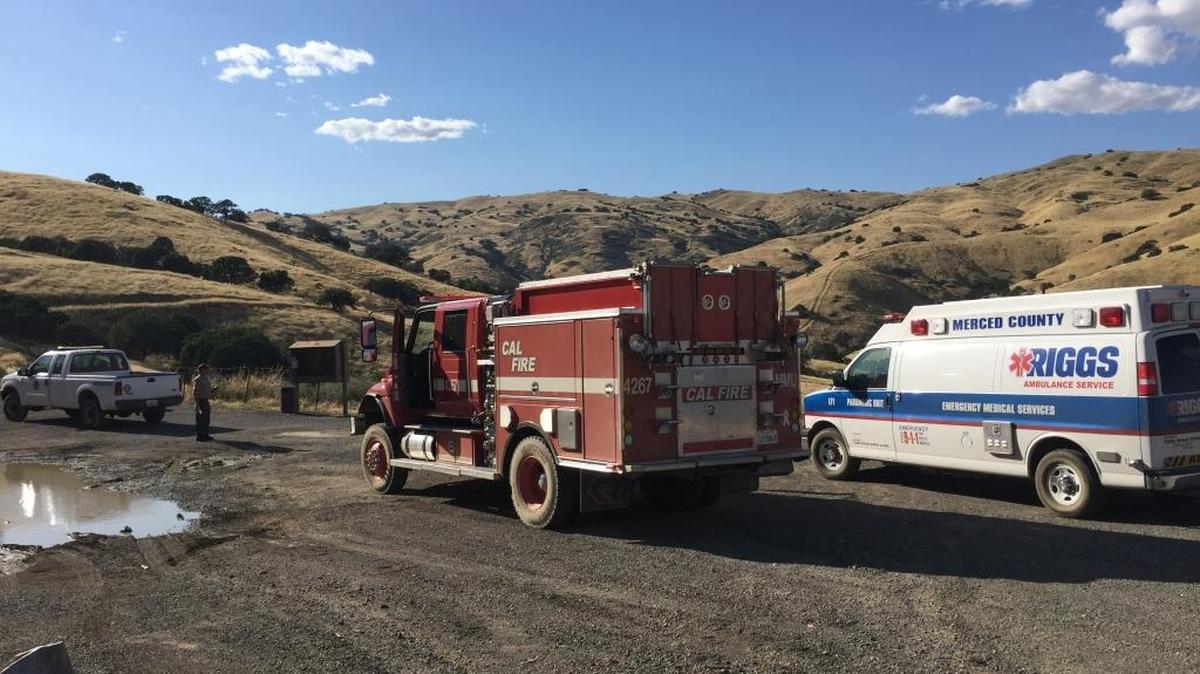 A rescue effort is underway in the Cottonwood Creek Wildlife Area of Pacheco Pass, according to Calfire, Merced County.