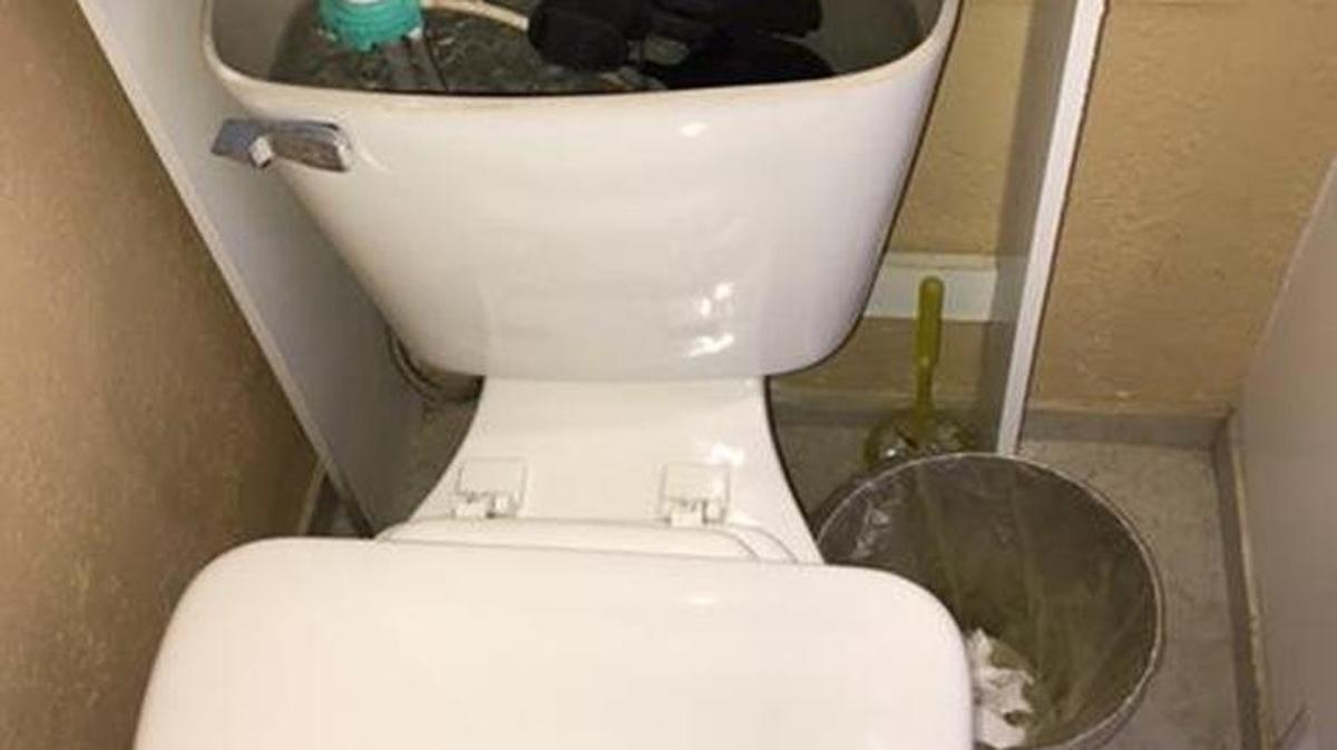Chowchilla police officers found a gun in the tank of a toilet after chasing down and detaining 34-year-old Saul Granados, who was wanted on multiple warrants.