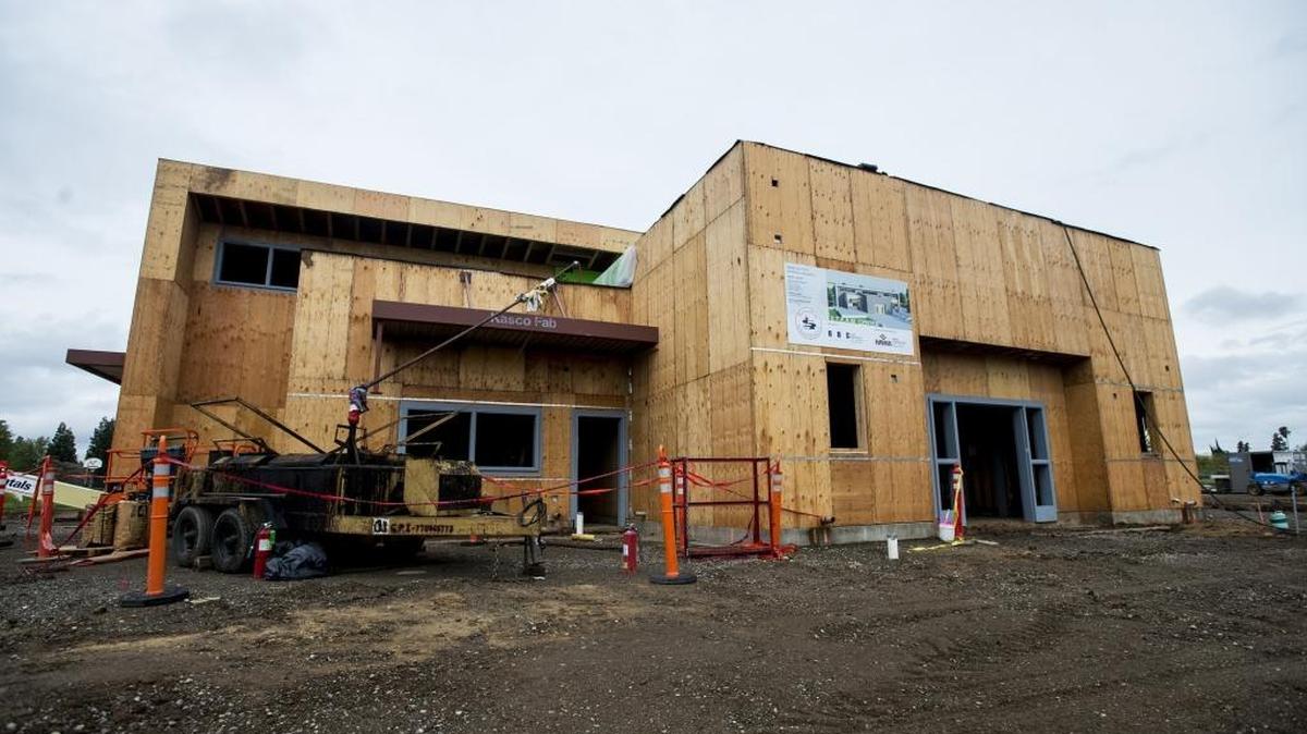 Construction continues on the new S.T.E.A.M. Center at Ada Givens Elementary School in Merced, Calif., on Friday, April 7, 2017. The acronym S.T.E.A.M. stands for Science, Technology, Engineering, Arts and Math.