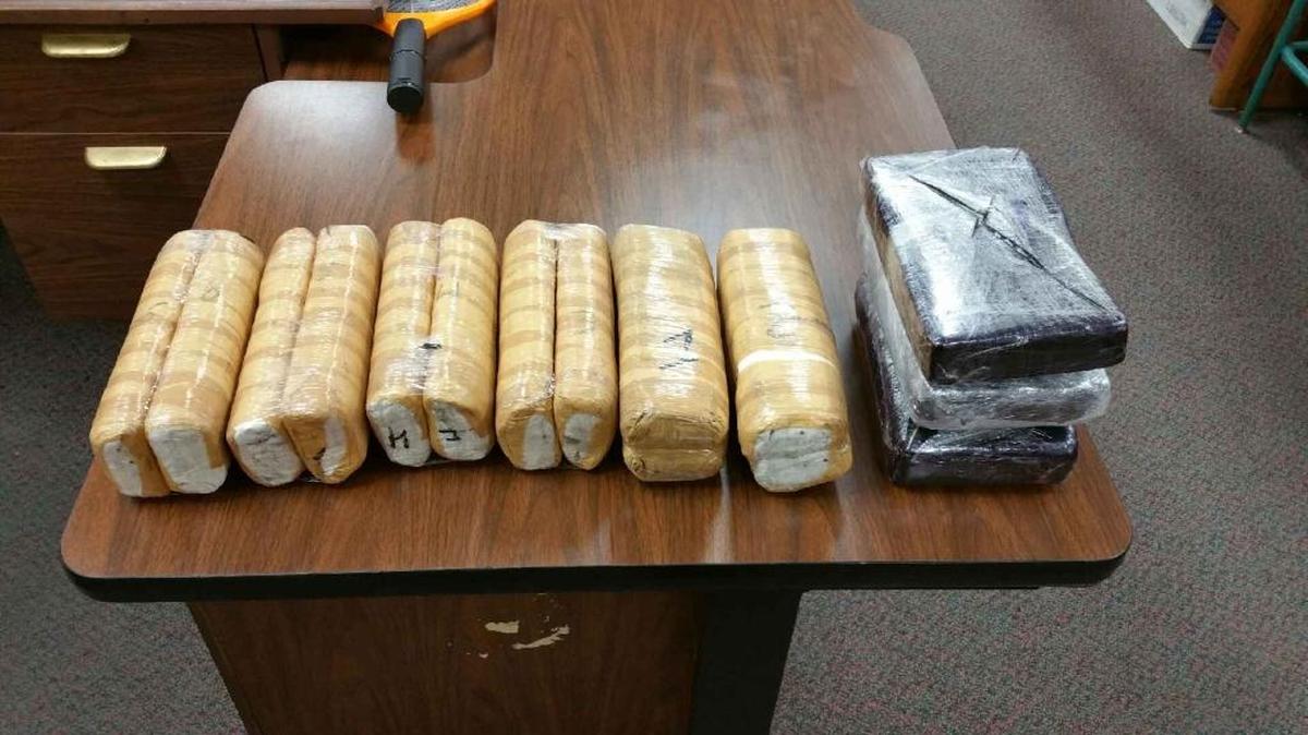 A Merced CHP officer reportedly found 21 pounds of cocaine in two secret compartments of a stopped vehicle on Tuesday.