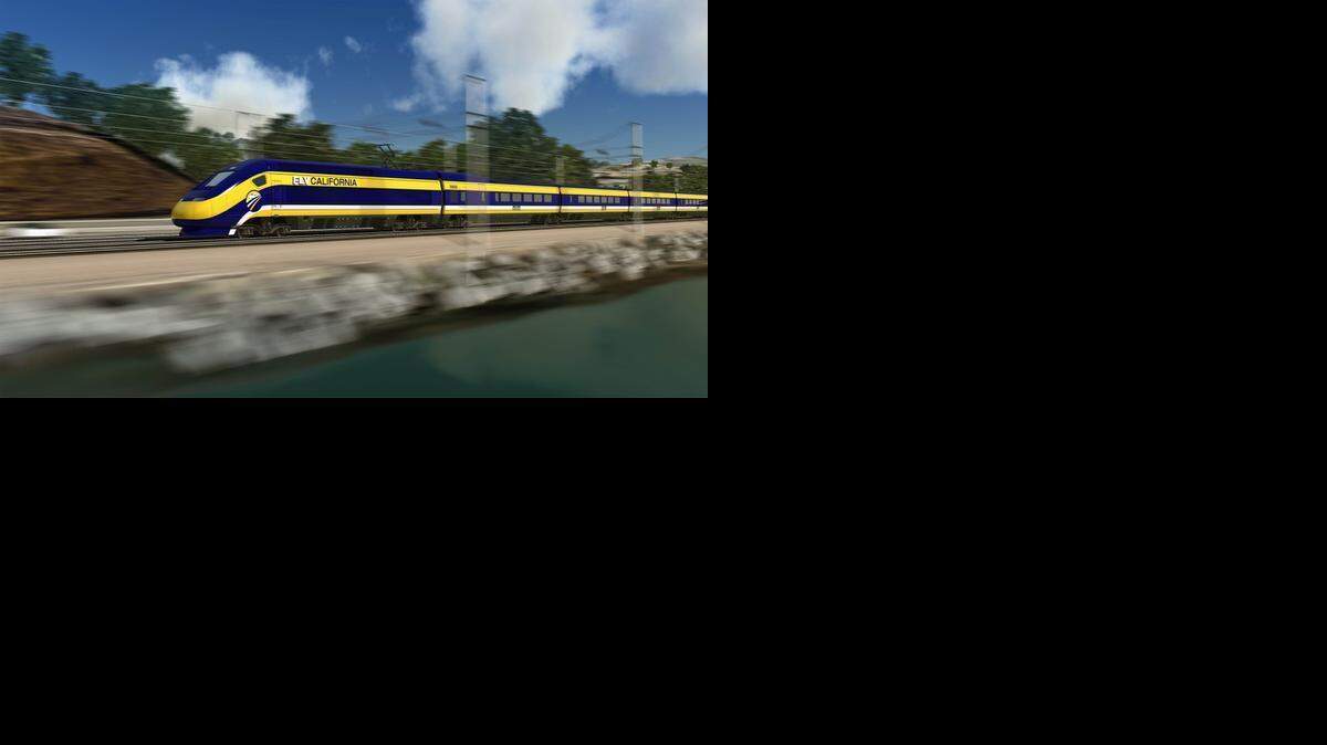 A rendering shows a high-speed train speeding along the California coast. A report explains how communities in six counties feel about the project.<137> Valley leaders still feel uncertain about the project, a report shows.<137><252><137>A House committee meets in Washington Wednesday Jan. 15, 2014, to investigate California’s beleaguered high-speed rail project, which has been plagued by legal setbacks and has yet to start construction. (AP Photo/California High Speed Rail Authority,File) NO SALES<252><137>