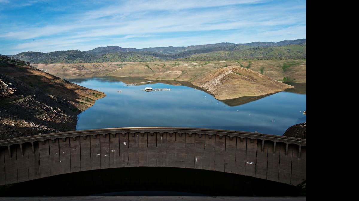 
A view of Lake McClure from the New Exchequer Dam in Snelling, where federal officials are considering changes in how water is stored and released. 
