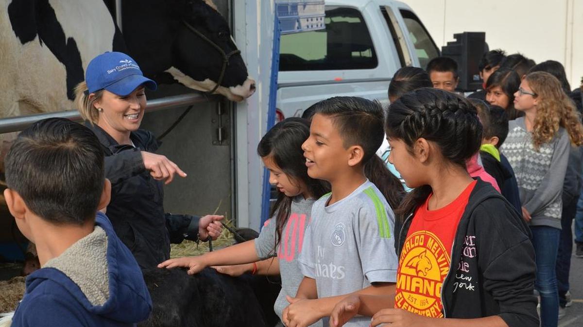 Miano Elementary students got to learn about local livestock and farming at the school’s second annual Ag Day on Friday, April 8, 2016, in Los Banos.