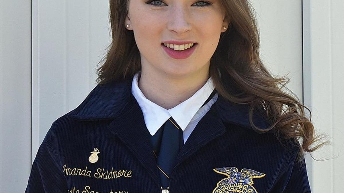 Amanda Skidmore completed her year as state secretary for FFA.
