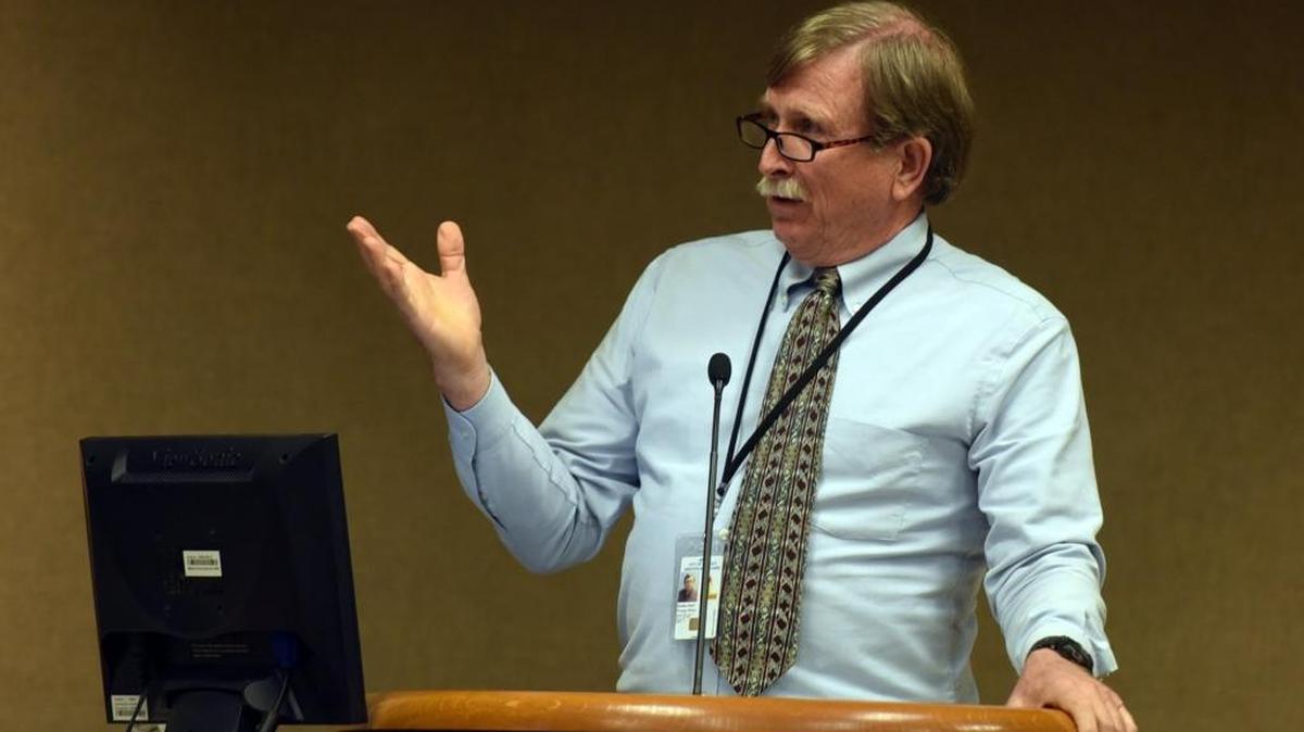 Merced Chief Financial Officer Brad Grant on Monday, May 2, 2016, explains the tax-sharing offer the city made to the county. The City Council decided to call in a mediator to help hash out a deal.