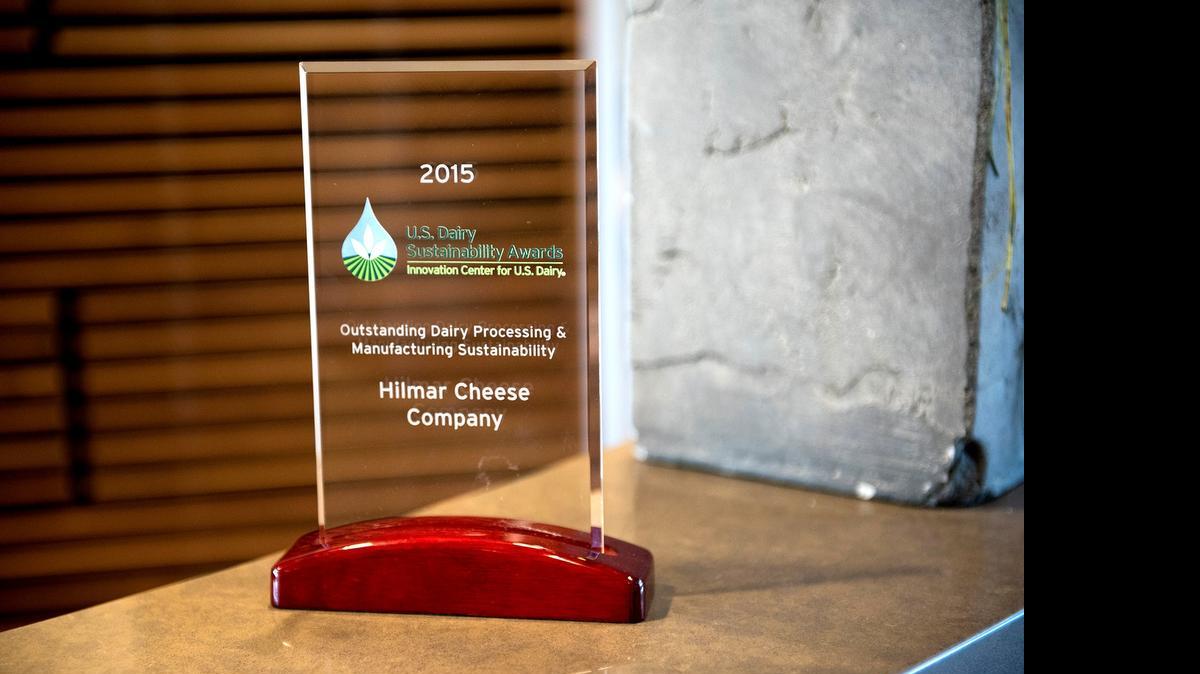 
Hilmar Cheese Co. was honored with the 2015 Outstanding Dairy Processing and Manufacturing Sustainability award from the Innovation Center for U.S. Dairy. 
