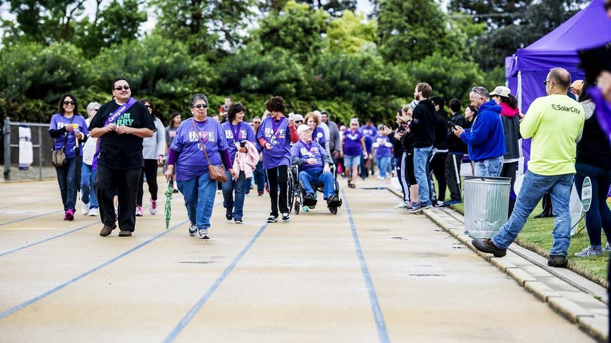 Cancer survivors walk the track during the Relay For Life at the Merced College track in Merced, Calif., Saturday, April 25, 2015. The 2016 Relay for Life will begin Saturday, April 23, at 9 a.m.