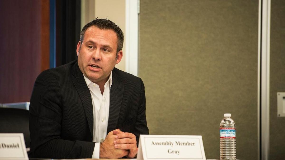 Assemblyman Adam Gray, D-Merced, seen here at a past meeting, blasted the proposed elimination of Merced from the first stint of the state’s high-speed rail project on Monday during a legislative hearing in Sacramento.