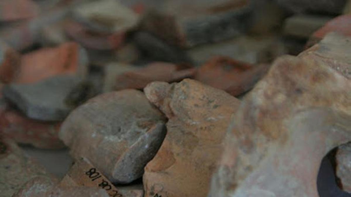Jose Sanchez, 23, a student at Merced College, helped uncover, clean and label pieces of clay while working with the Apolline Project in Italy over the summer.