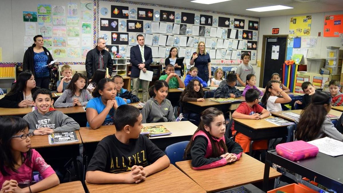 Luther Burbank Elementary School has been honored by the state for implementing a program aimed at boosting student grades and cutting suspensions.