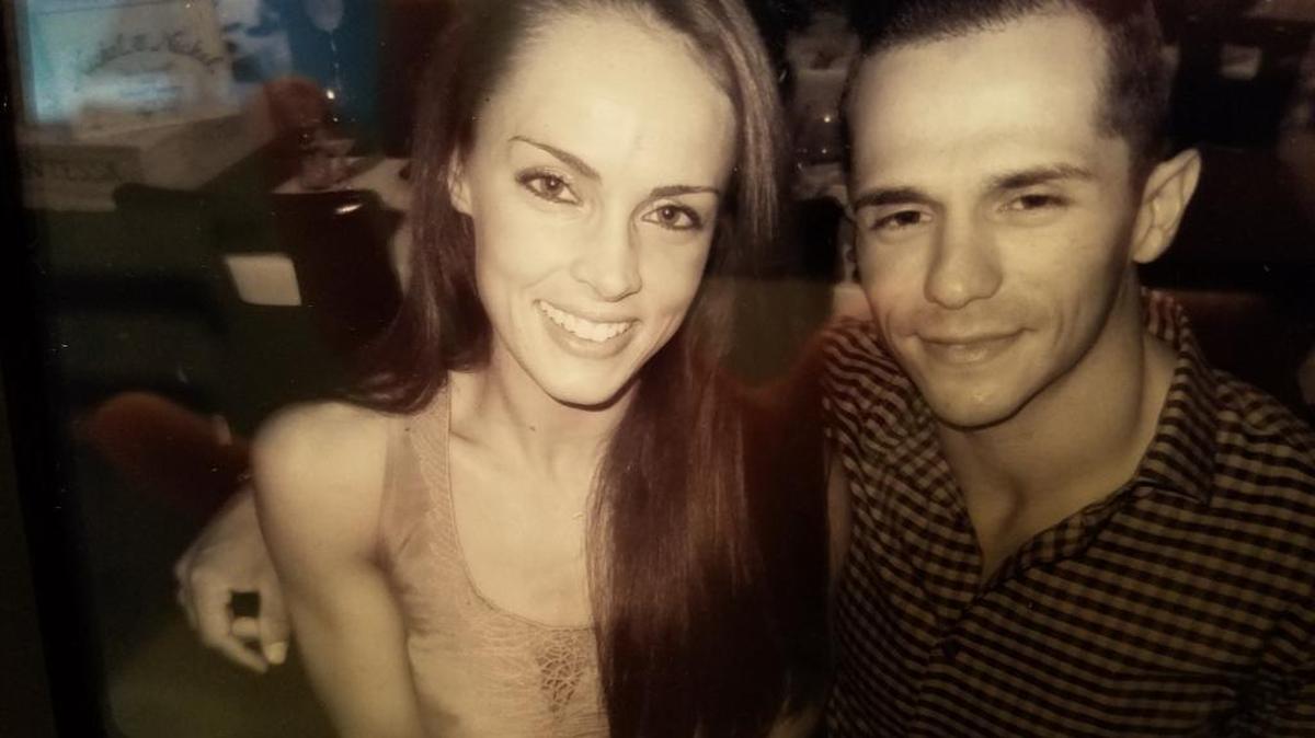 Elise Eastman with her boyfriend, Joel Romo.