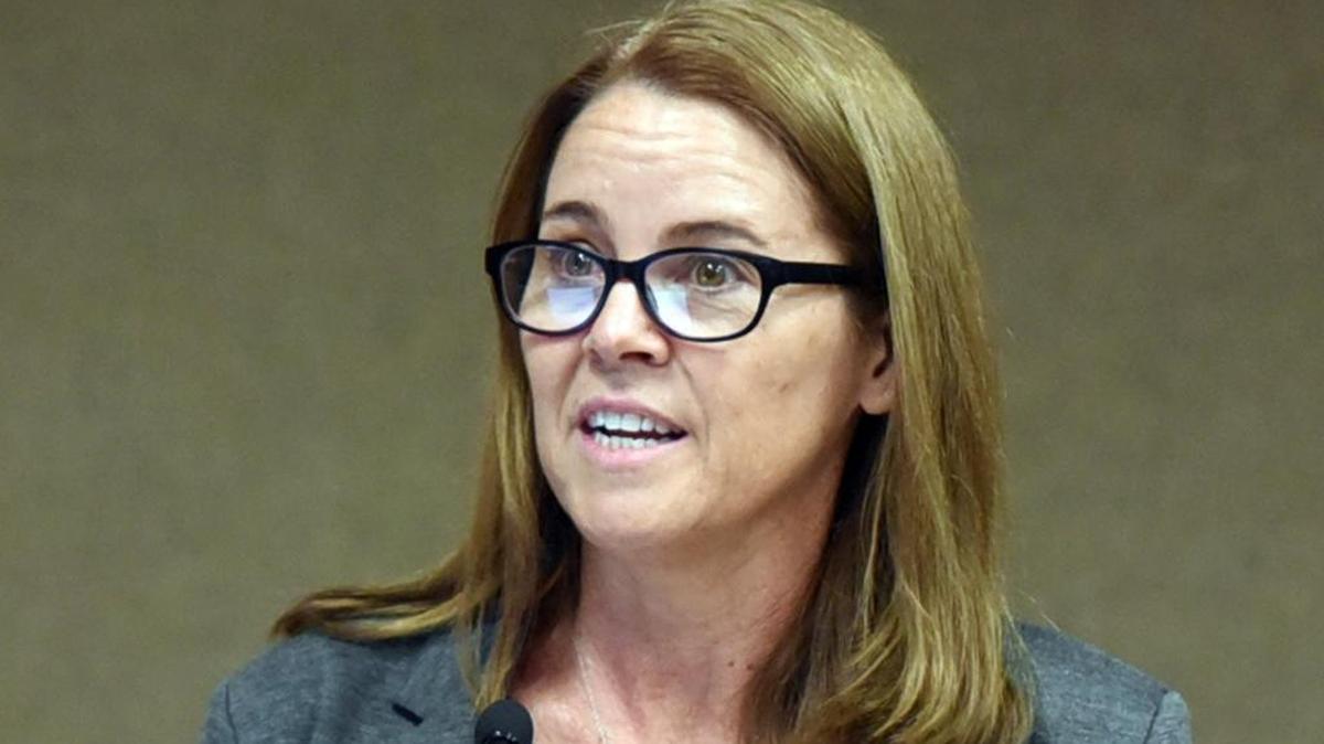 Marjie Kirn, executive director of Merced County Association of Governments, tells Merced city leaders in May about the proposed half-cent sales tax to benefit local and regional transportation projects. Kirn is leaving for a Santa Barbara position.