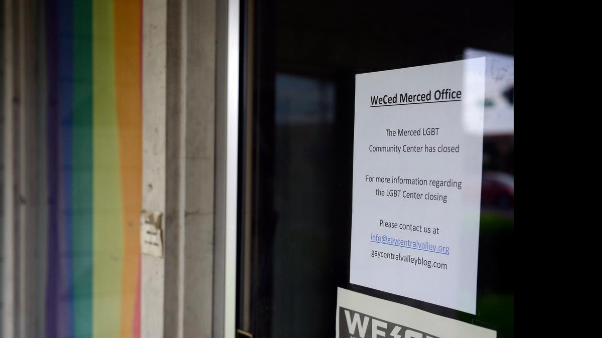 
A sign posted July 2 announced that Merced’s LGBT Center had closed. Leaders said they have put together a new team and expect to be able to reopen as soon as September.
