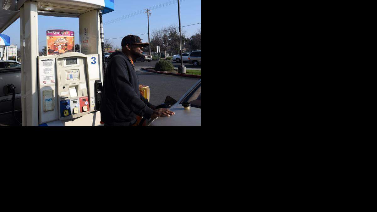 
Ron Williams of Atwater pumps gas. Gas is $1.99 at ARCO on Lander Avenue and East Glenwood Avenue in Turlock on Wednesday morning.
