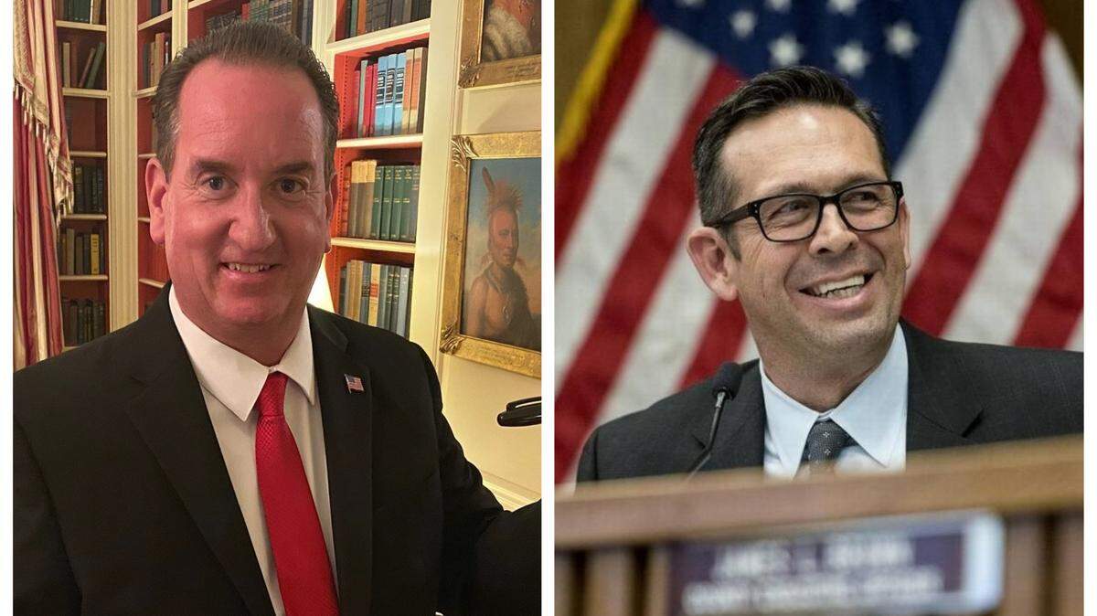 Atwater Mayor Paul Creighton, left, and Merced County District 3 Supervisor Daron McDaniel, right, are shown here.