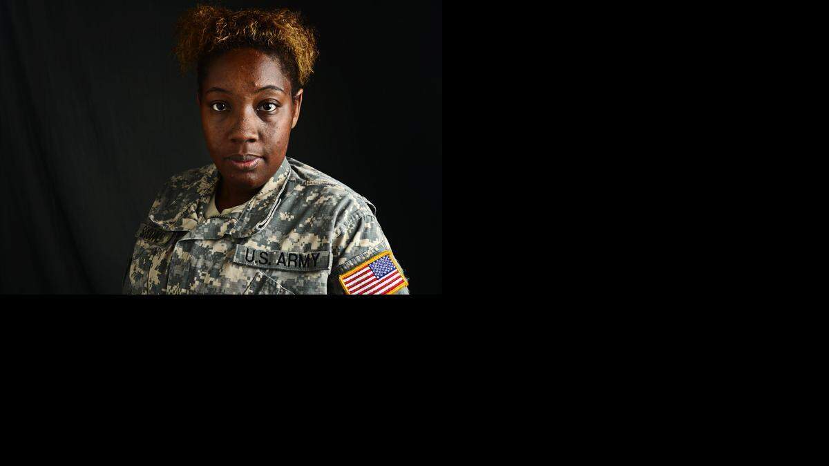 
Lyniece Brooks, 26, is a Merced High graduate who served six years in the Army, including a 15-month tour in Iraq.

