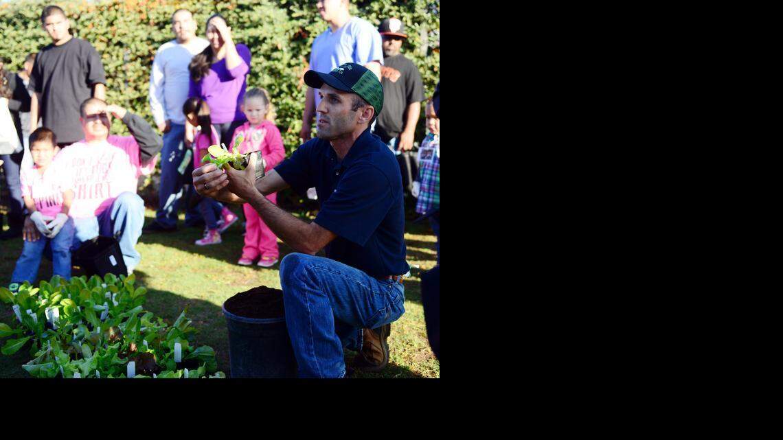 ‘Guys dig dirt’ with children in Merced