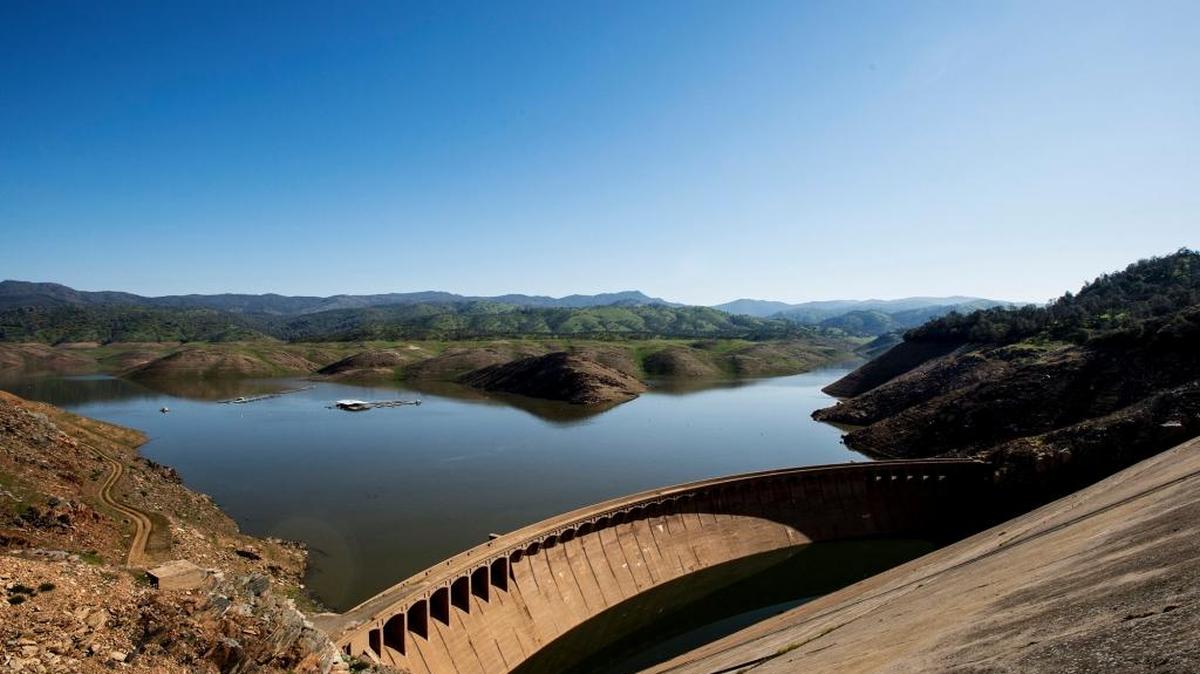Lake McClure is shown Feb. 25, when it was at 17 percent capacity.