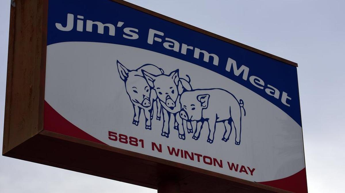 The gate was locked on Monday, Jan. 9, 2018, at Jim's Farm Meat, which got negative attention online after some of its meat was seen inside of shopping carts being into a San Jose store.