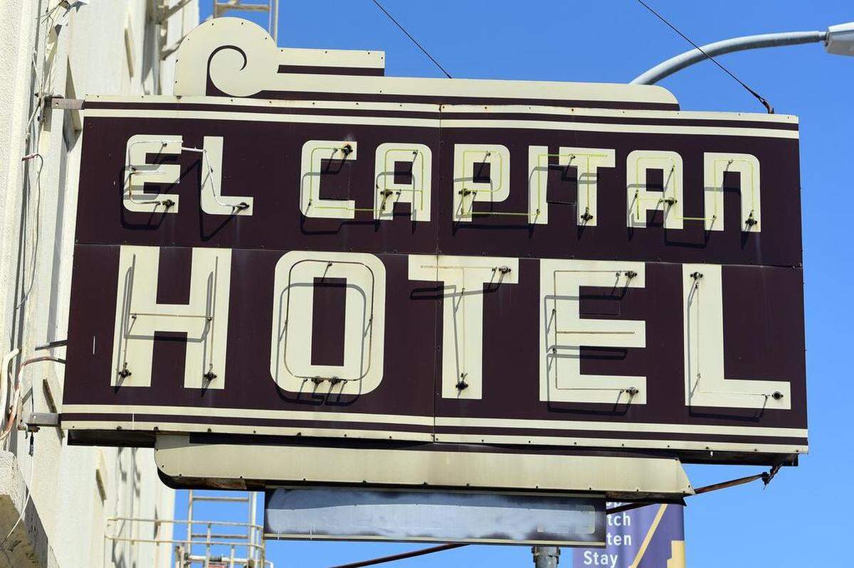 A construction crew began demolition on the El Capitan Hotel on Thursday, April 12, 2018. San Francisco-based Joie de Vivre Hotels is partnering in the $15 million renovation of the hotel.